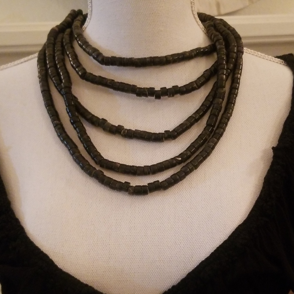 Black Bead Neckles